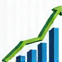 Ícono de gráfico de barras para Analítica de Marketing