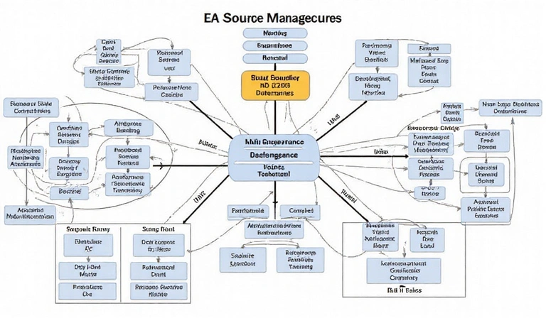 Esquema de estrategia de datos y arquitectura de bases de datos