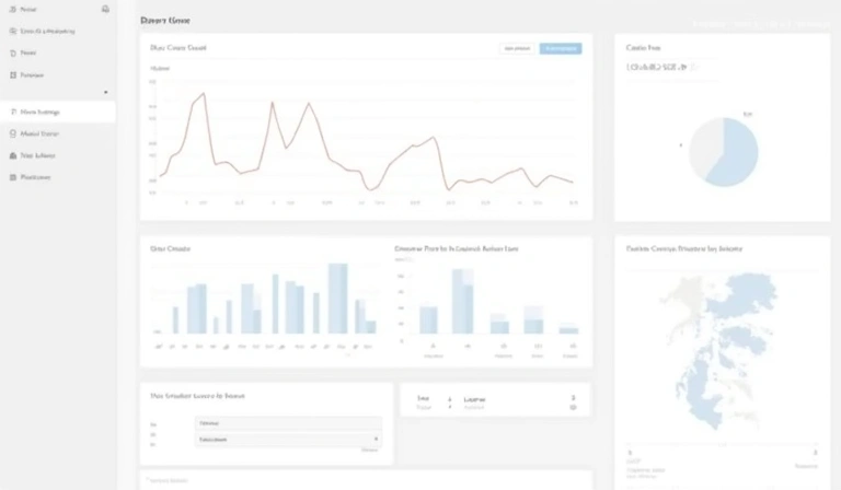 Panel de control con visualizaciones de datos interactivos